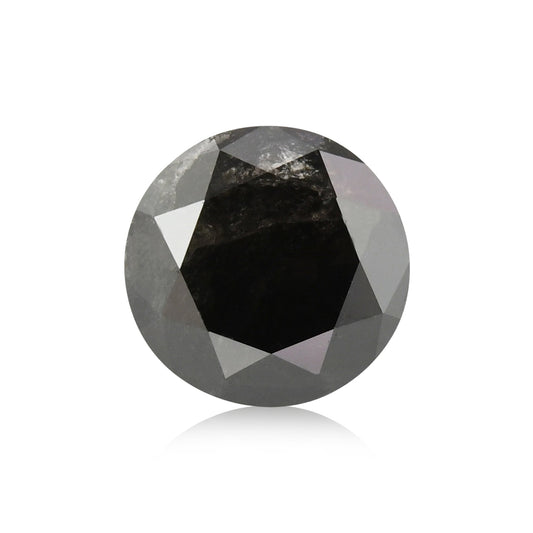 0,67 Karat Fancy Black Brillant Diamant, GIA-zertifiziert