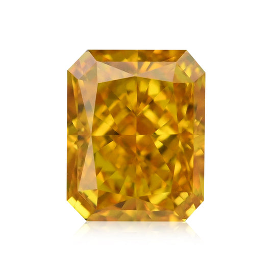0,31 Karat Fancy Vivid Yellowish Orange Radiant Diamant VS2 GIA