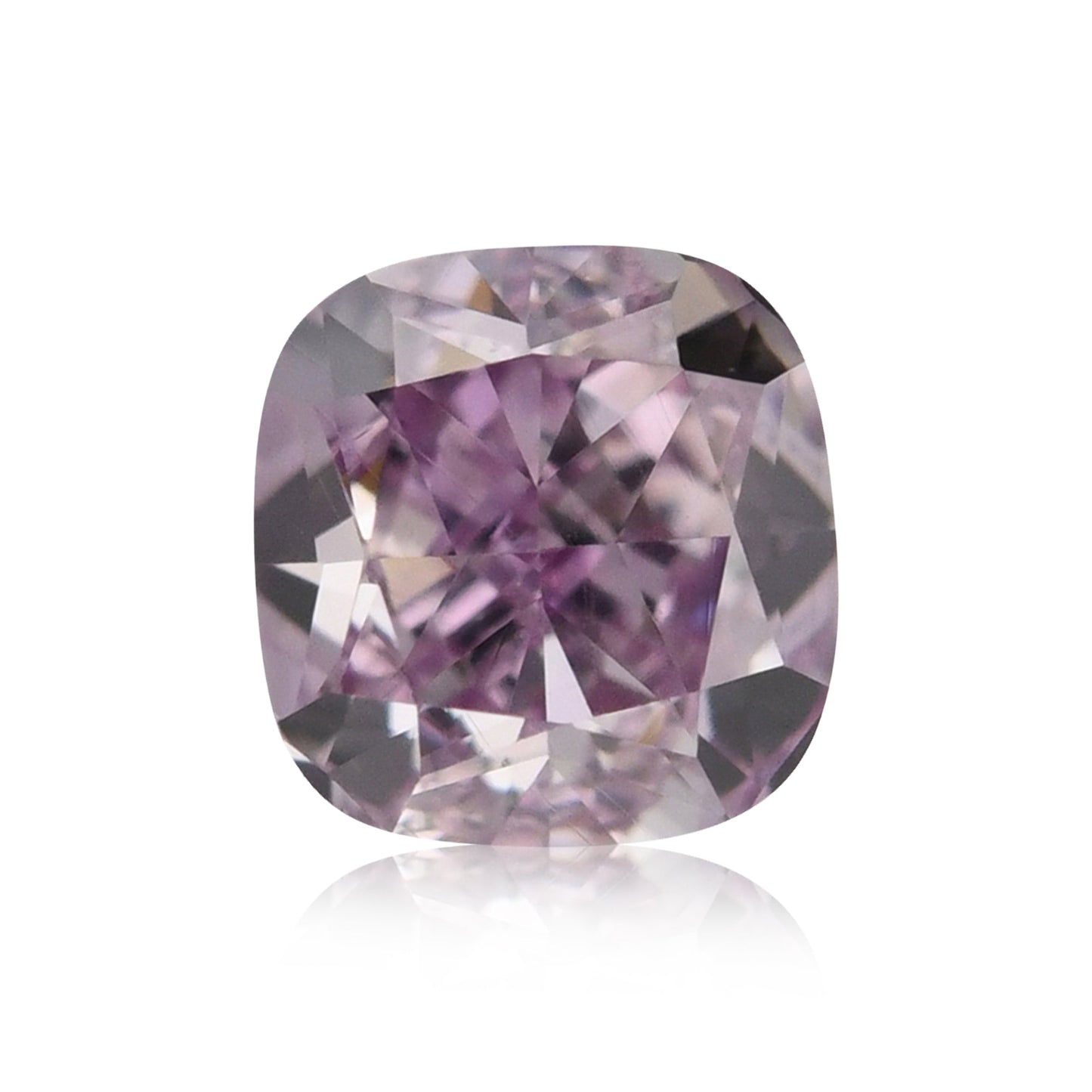 0.25 Carat Fancy Intense Pink Purple Cushion Diamond VS1 GIA