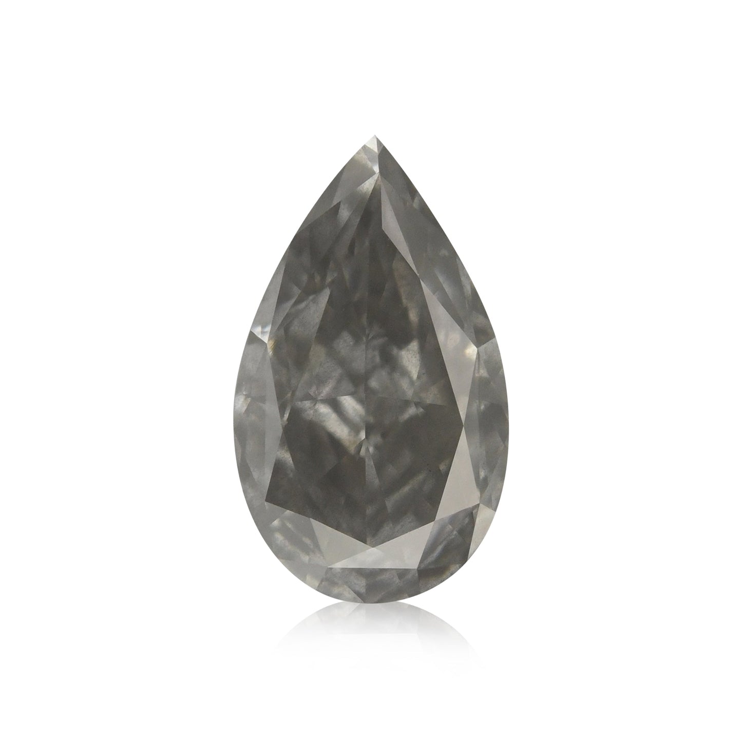 1,04 Karat Fancy Gray Birnenförmiger Diamant I1 GIA