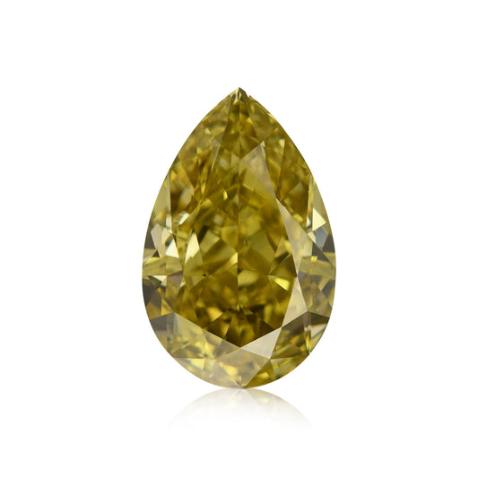1,01 Karat Fancy Deep Yellow Birnenförmiger Diamant VS2 GIA