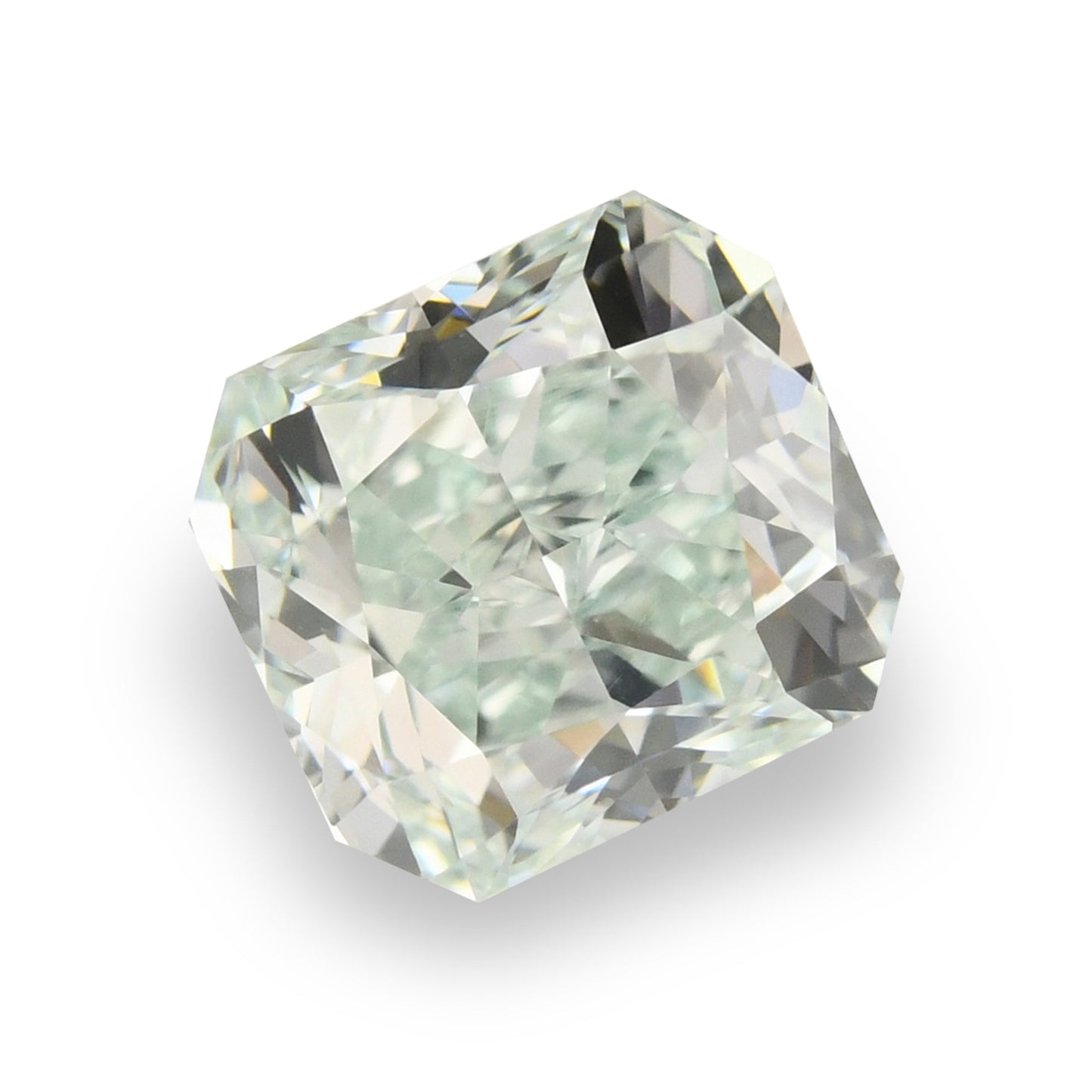 1,36 Karat Fancy Light Green Radiant Diamant VVS1 GIA