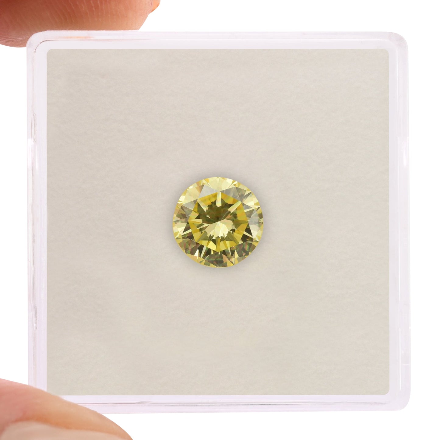 1,06 Karat Fancy Yellow Runder Diamant VS2 GIA
