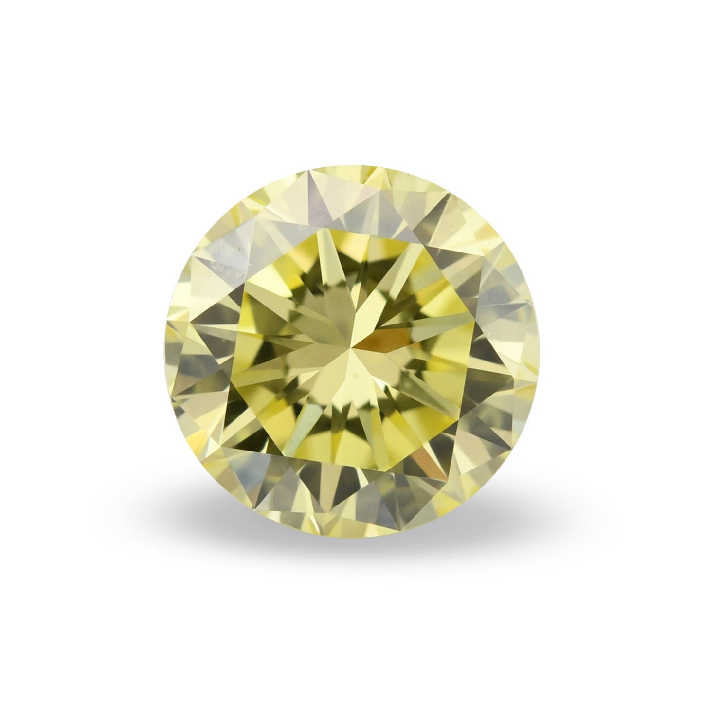 1,06 Karat Fancy Yellow Runder Diamant VS2 GIA
