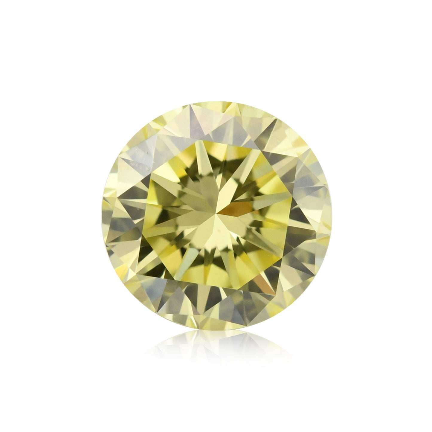 1,06 Karat Fancy Yellow Runder Diamant VS2 GIA