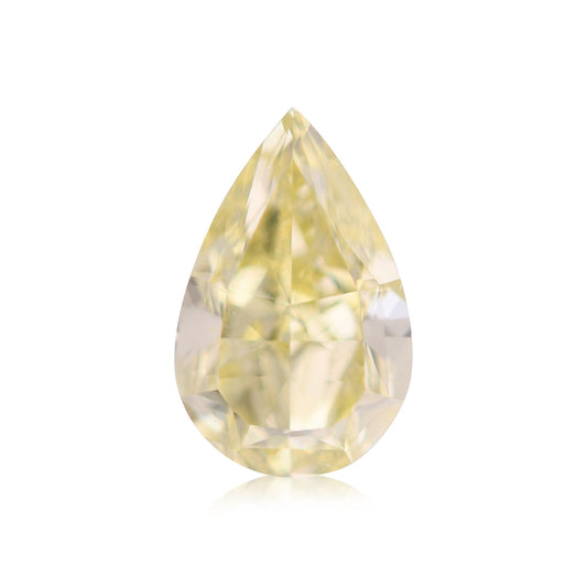 0,47 Karat Fancy Light Yellow Birnenförmiger Diamant VS2 GIA