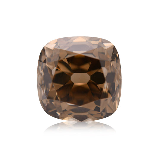 2,02 Karat Fancy Dark Yellowish Brown Cushion Diamond VS2 GIA