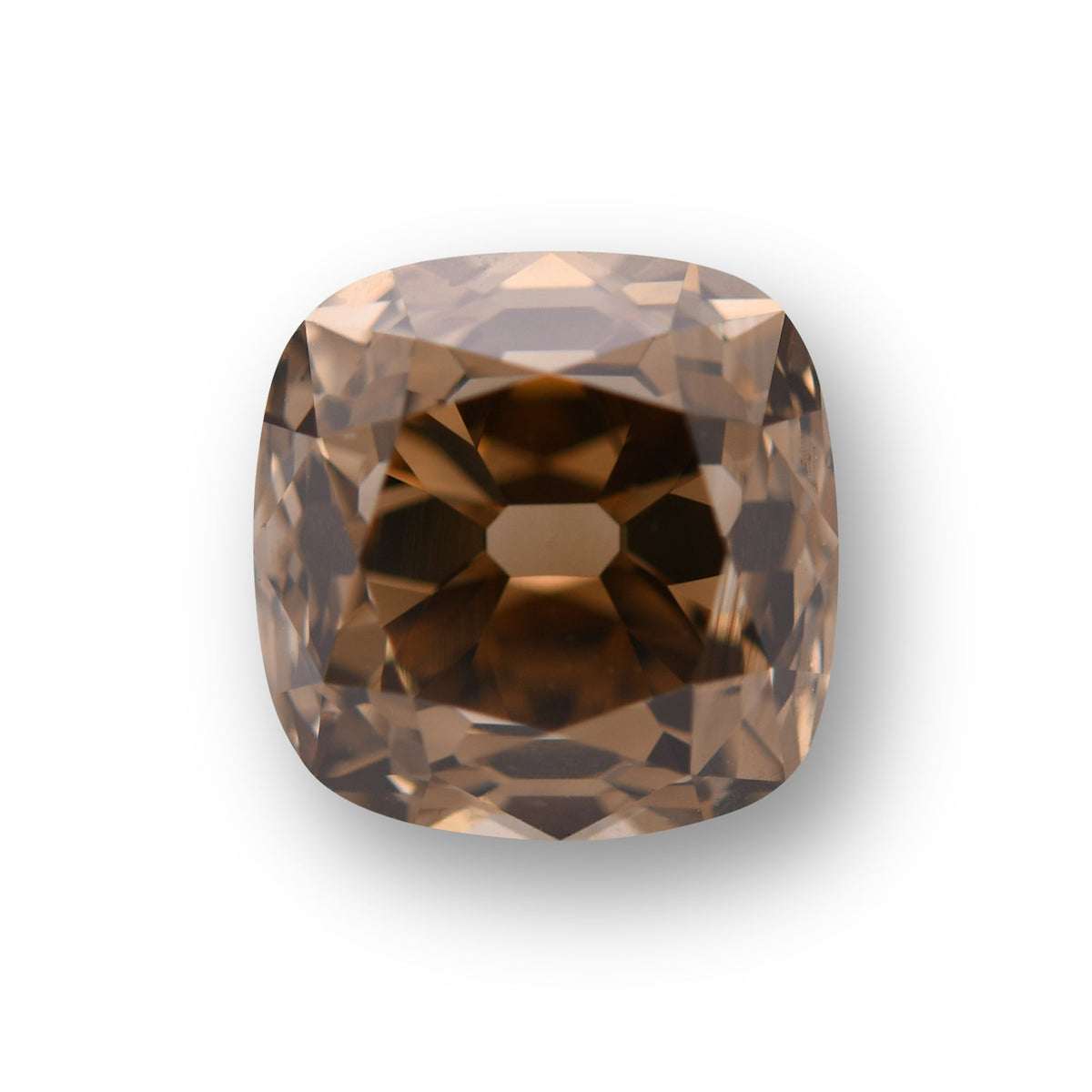 2.02 Carat Fancy Dark Yellowish Brown Cushion Diamond VS2 GIA