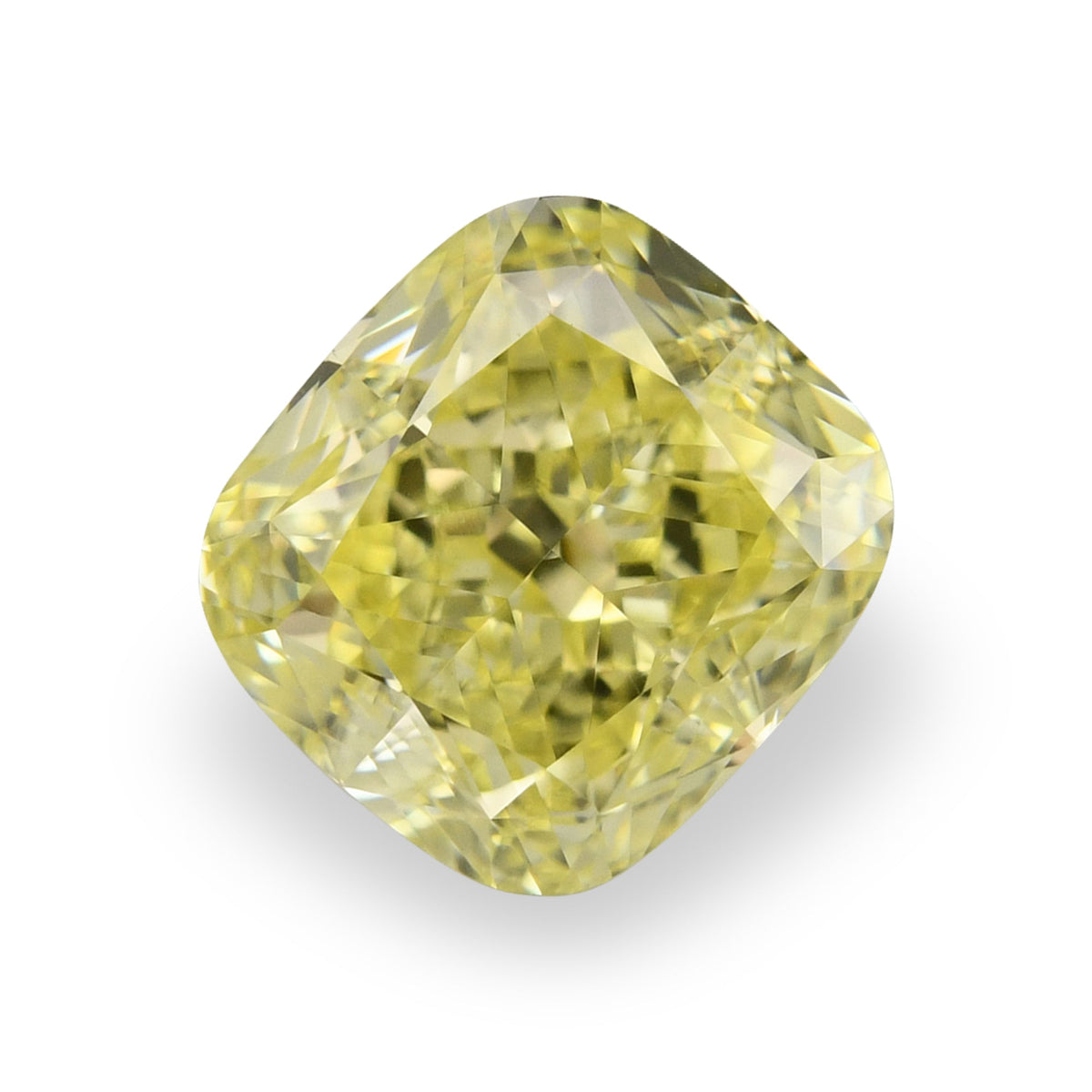 2.01 Carat Fancy Yellow Cushion Diamond VS1 GIA