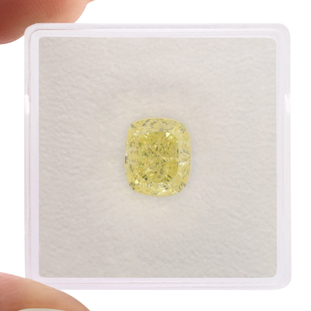 2.51 Carat Fancy Yellow Cushion Diamond VS1 GIA