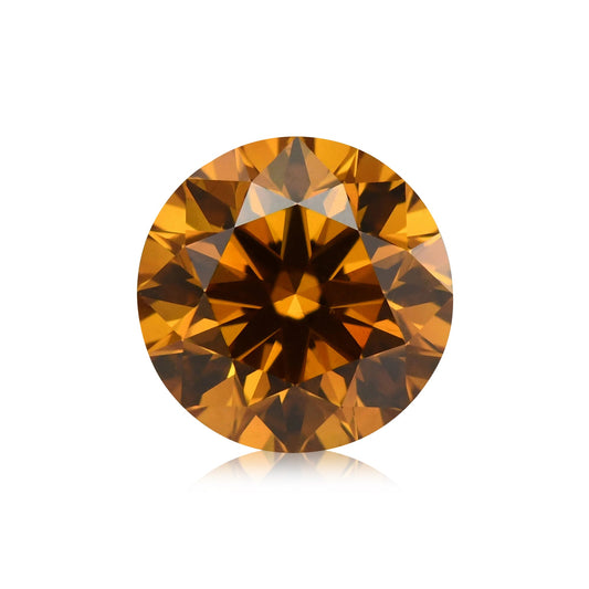 1,07 Karat Fancy Deep Yellowish Orange Runder Diamant SI2 GIA
