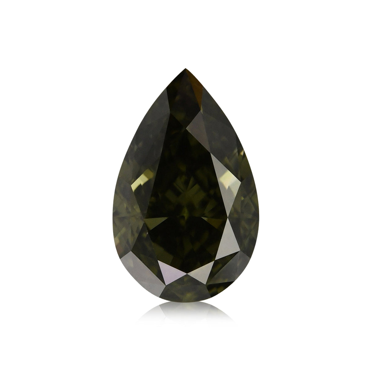 Birnenförmiger Diamant | 1,22 ct | Dunkelgrau-Gelbgrün | VS1 | GIA | Ref. 629335
