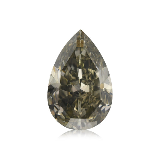 5,05 Karat Fancy Dark Gray Birnear Diamond SI1 GIA
