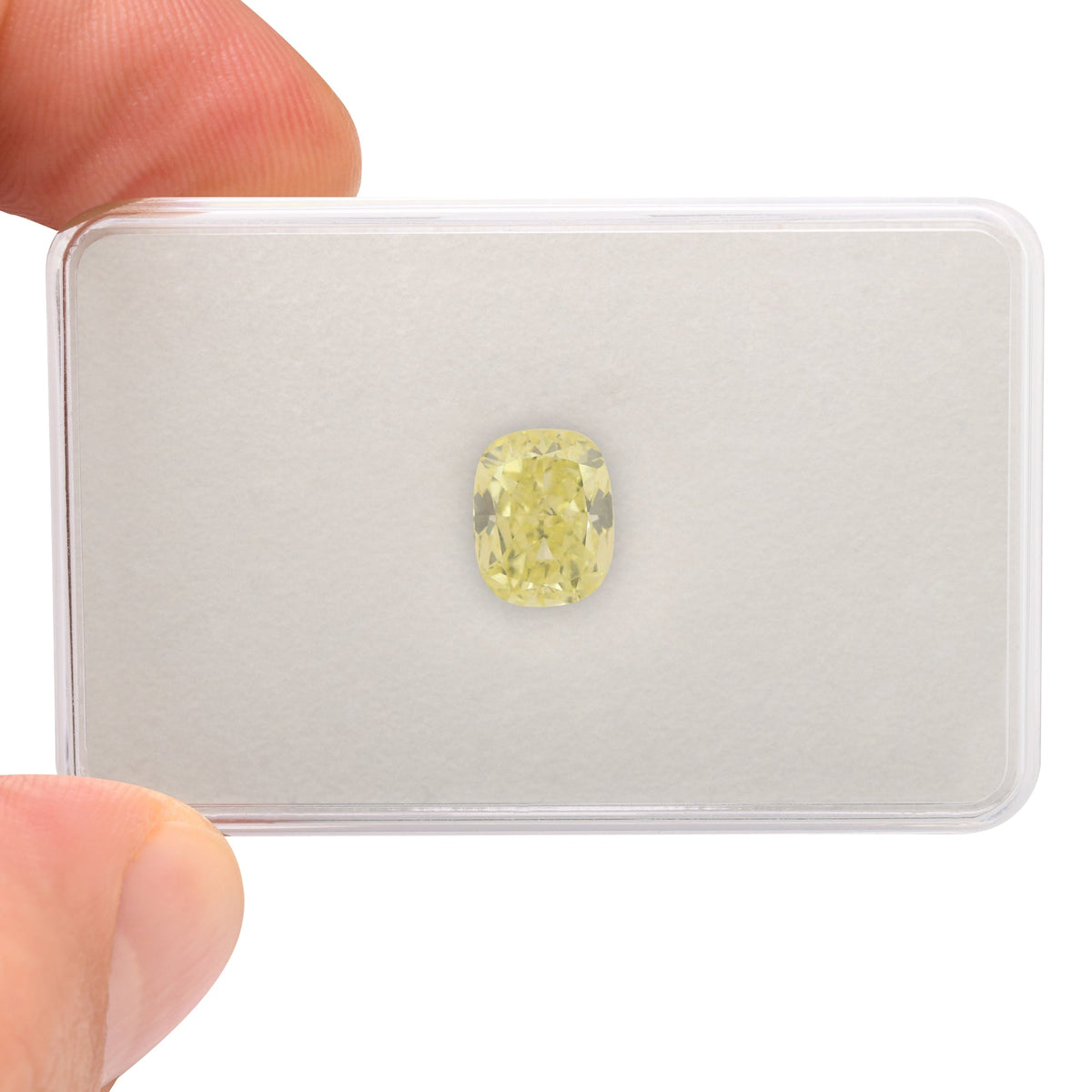 4.04 Carat Fancy Yellow Cushion Diamond SI1 GIA