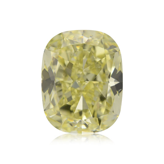 4,04 Karat Fancy Yellow Cushion Diamond SI1 GIA