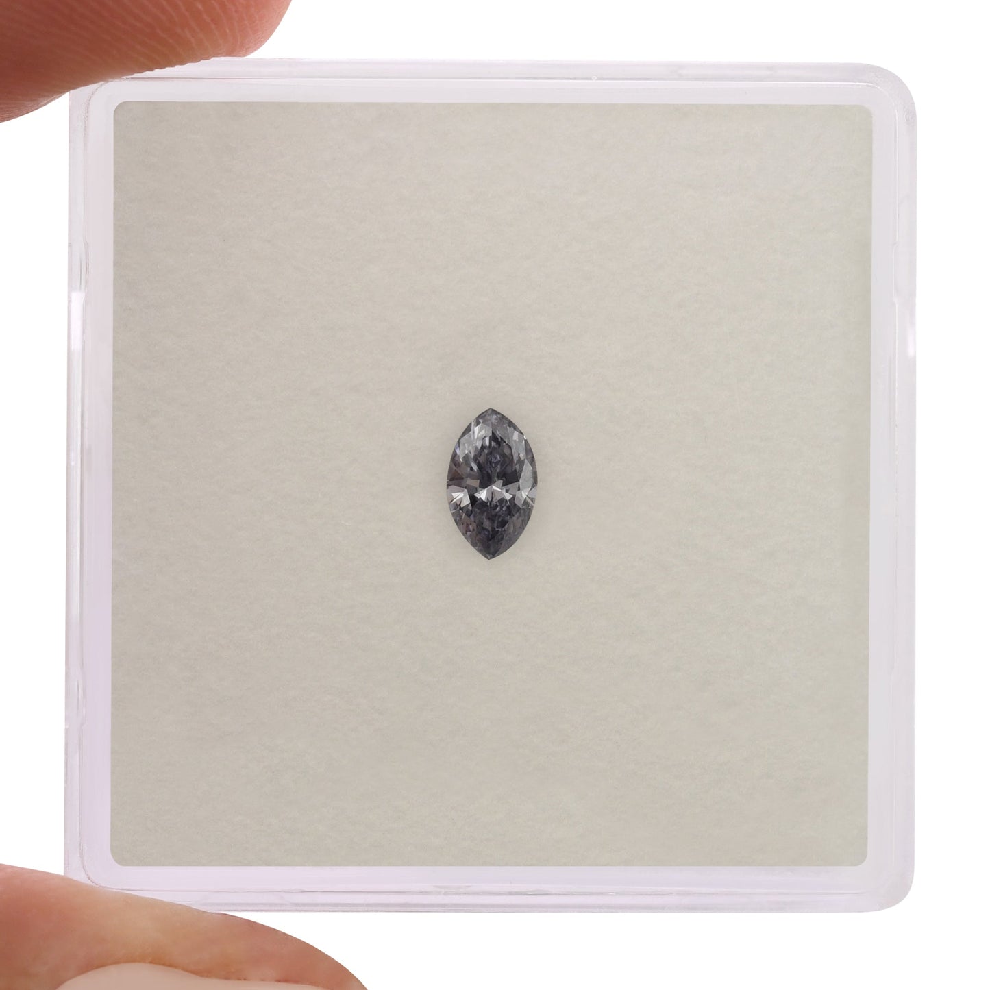 0,18 Karat Fancy Gray Violet Marquise Diamant SI1 GIA