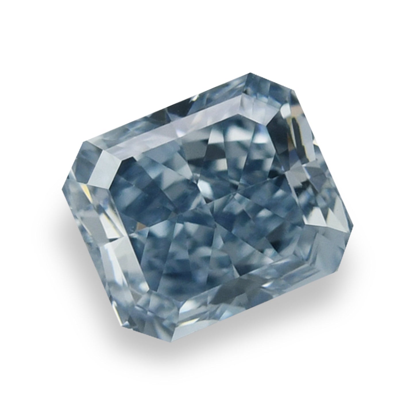0,38 Karat Fancy Intense Blue Radiant VS1 GIA