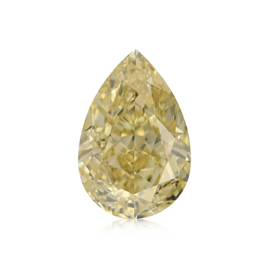 3,51 Karat Fancy Brownish Yellow Birnear Diamond VS2 GIA