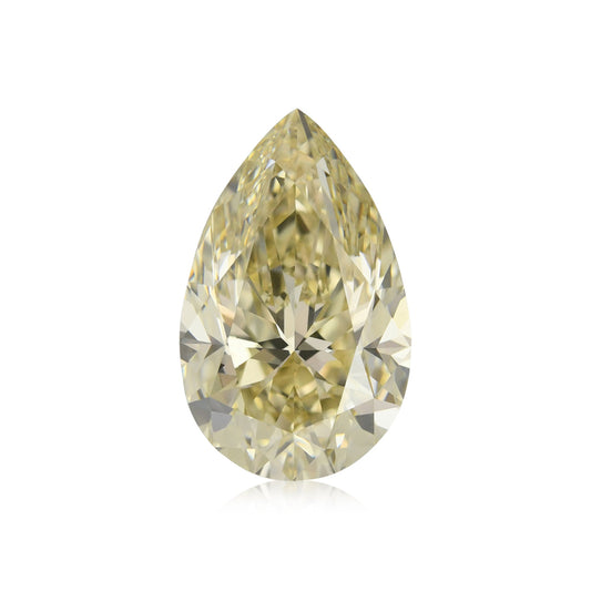 5,01 Karat Fancy Light Brownish Yellow Birnear Diamond VVS2 GIA