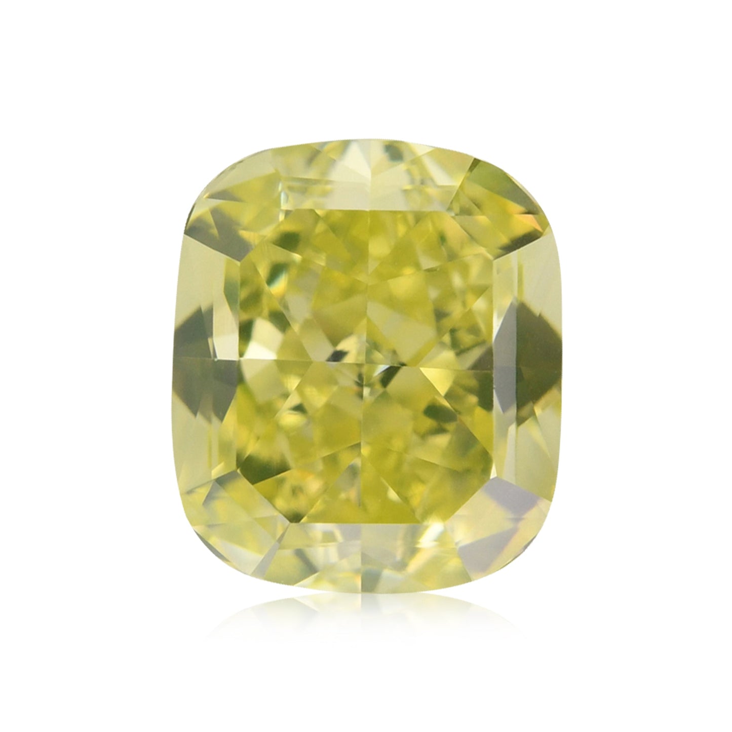 1,60 Karat Fancy Intense Greenish Yellow Radiant VVS2 GIA