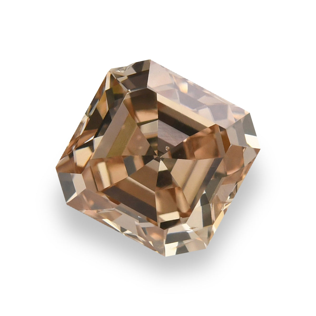 1,19 Karat Fancy Brown Pink Asscher Diamant SI2 GIA