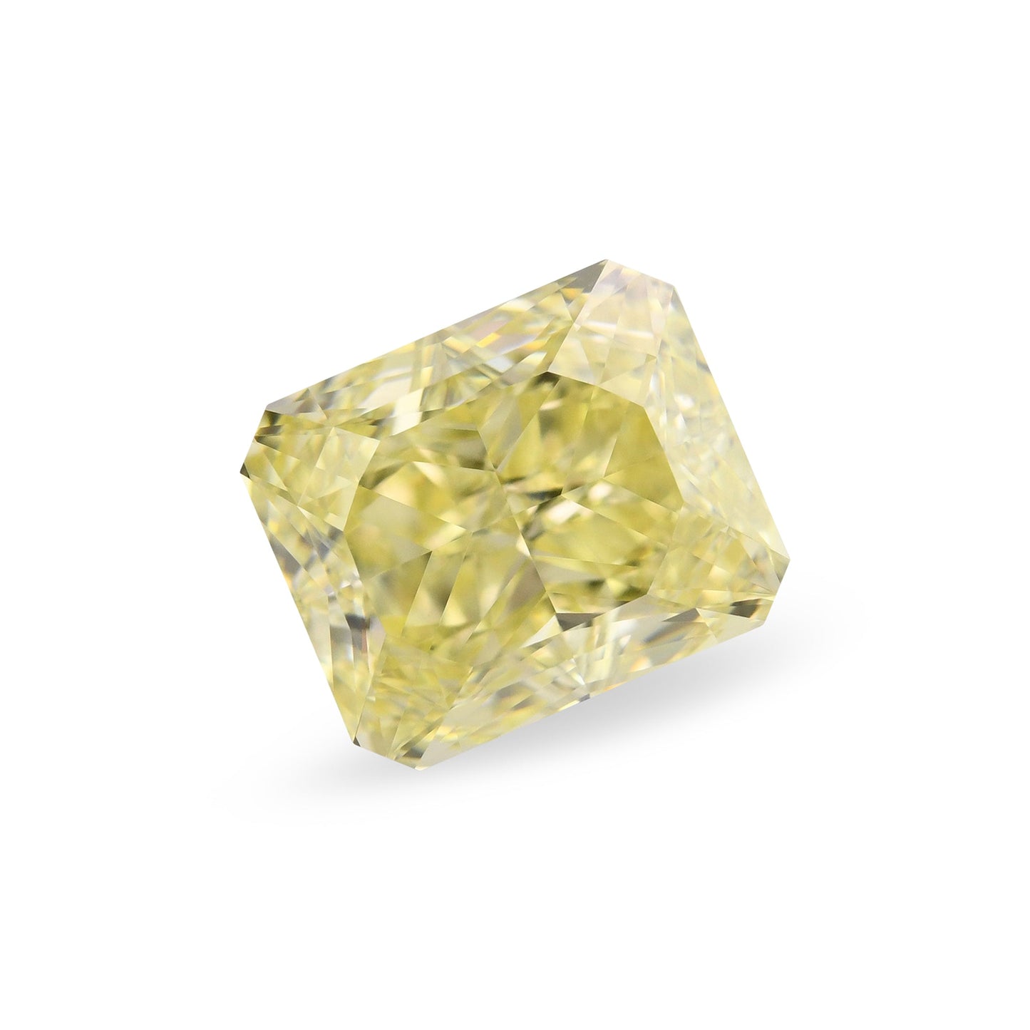 3,70 Karat Fancy Yellow Radiant VS2 GIA