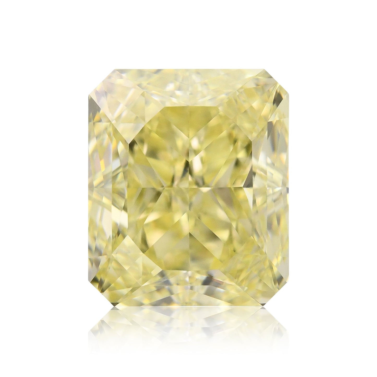 3,70 Karat Fancy Yellow Radiant VS2 GIA
