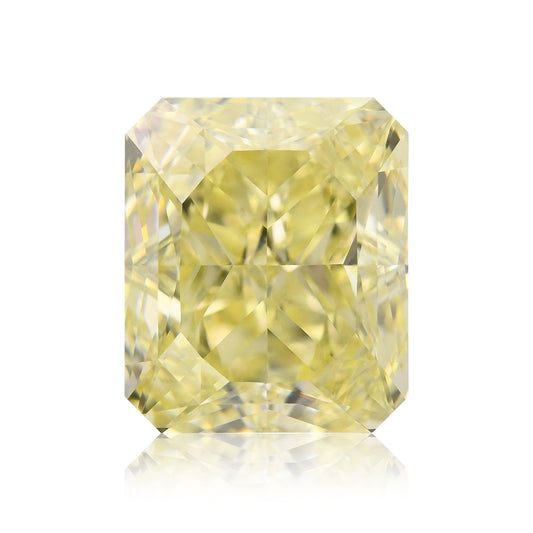 3,70 Karat Fancy Yellow Radiant VS2 GIA