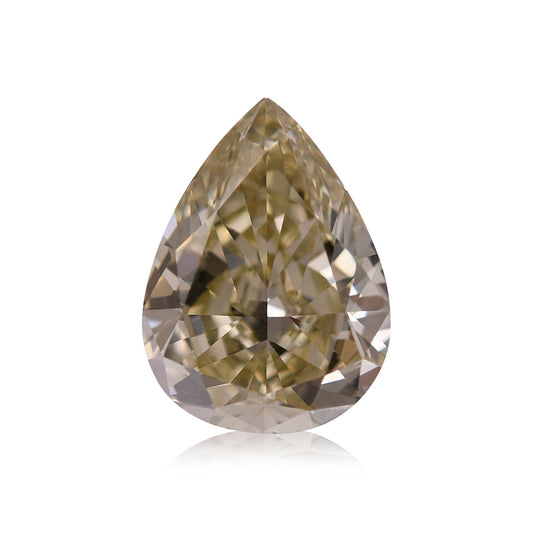 1,23 Karat Fancy Brownish Greenish Yellow Birnenförmiger Diamant VS1 GIA
