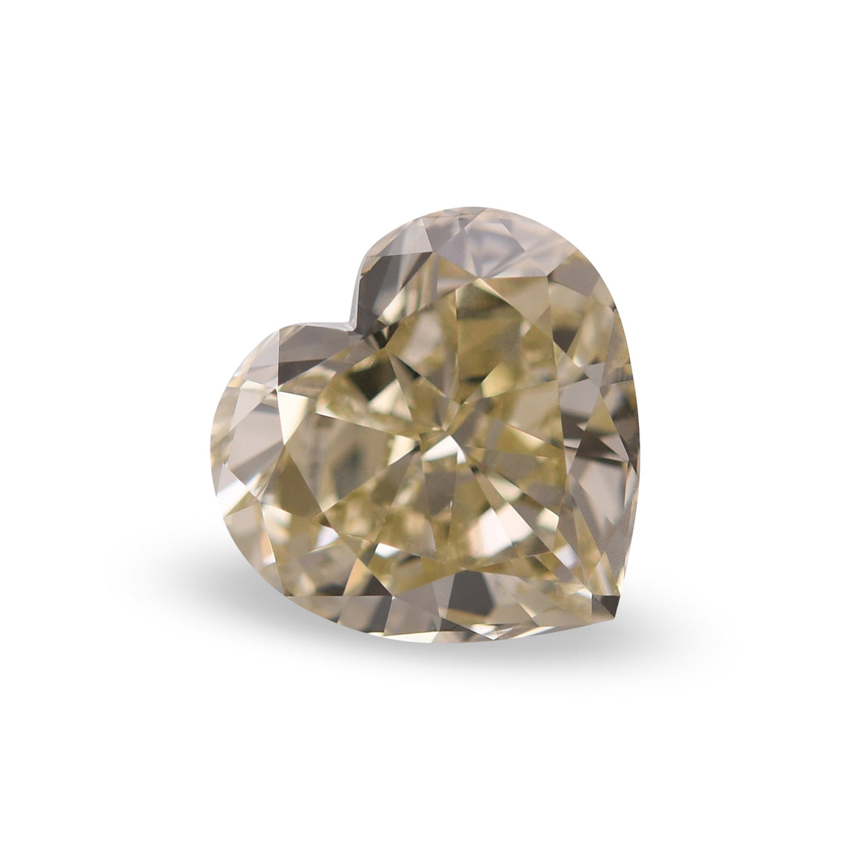2,52 Karat Fancy Brownish Greenish Yellow Heart Diamant SI1 GIA