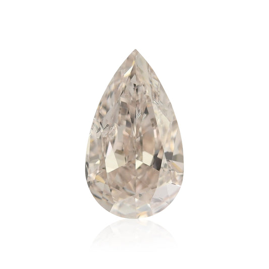 0,90 Karat hellrosa-brauner Birnendiamant I1 GIA