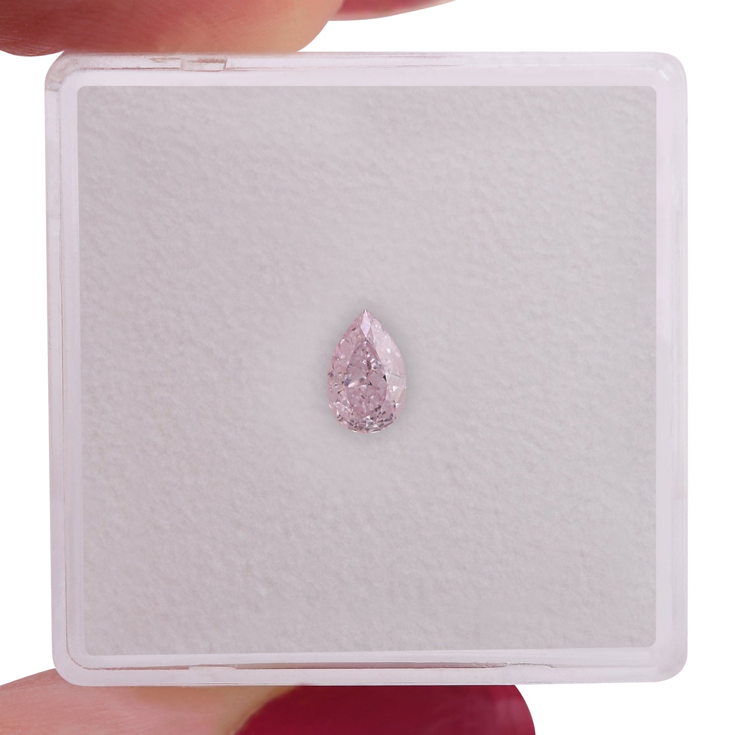 0,32 Karat Fancy Purple Pink Birnenförmiger Diamant VS2 GIA