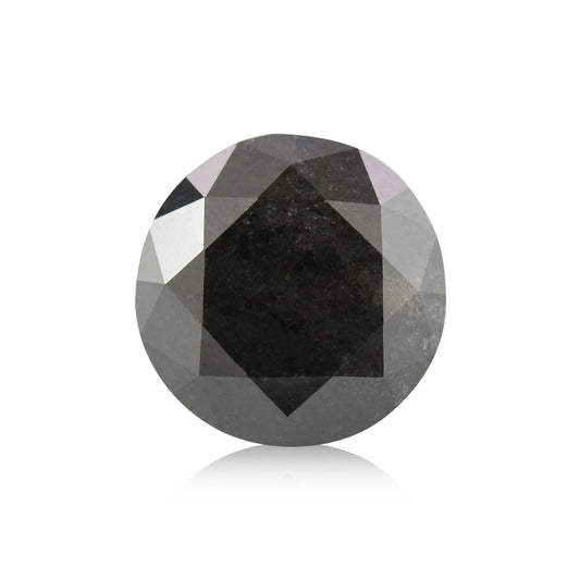 0.62 Carat Fancy Black Round Brilliant Diamond  GIA