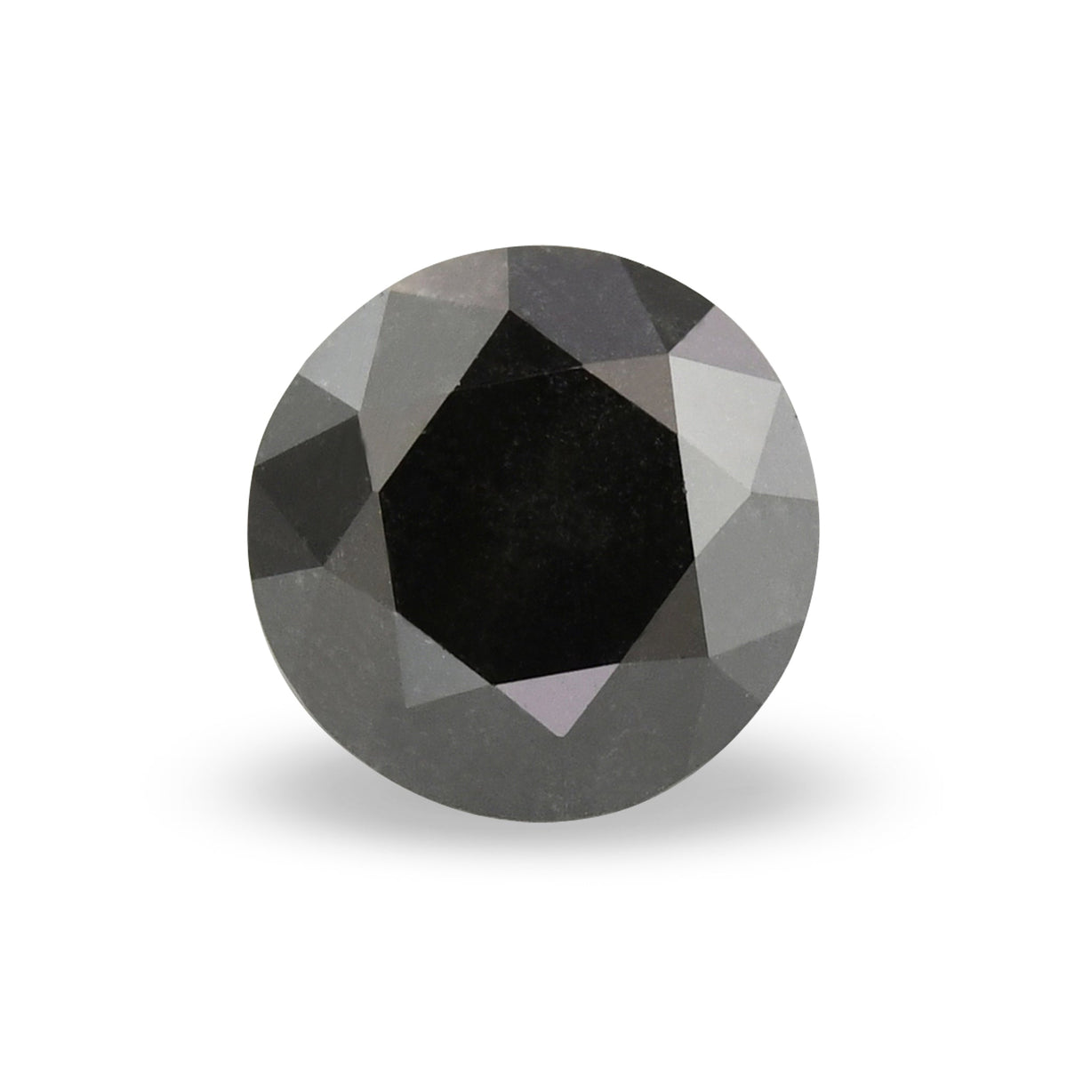 0.63 Carat Fancy Black Round Brilliant Diamond  GIA