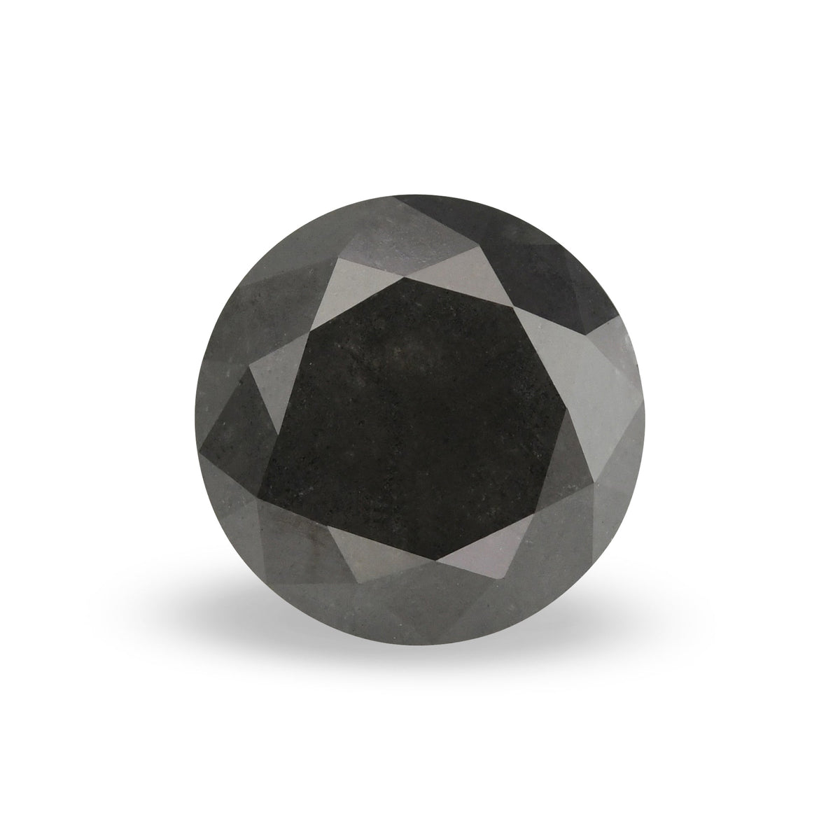 1,26 Karat natürlicher dunkelgrauer runder Diamant (GIA-geprüft)