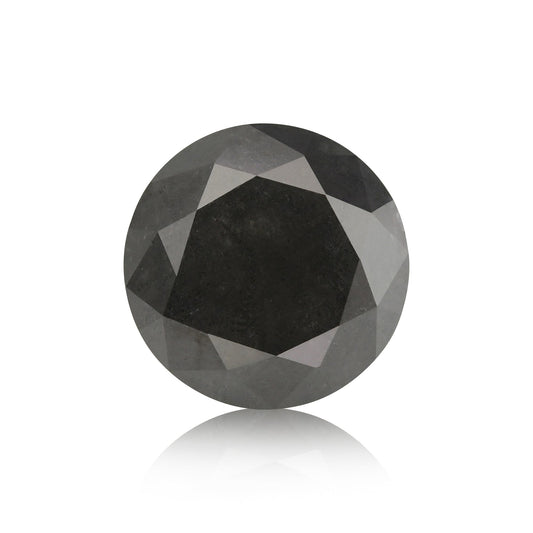 1,26 Karat natürlicher dunkelgrauer runder Diamant (GIA-geprüft)