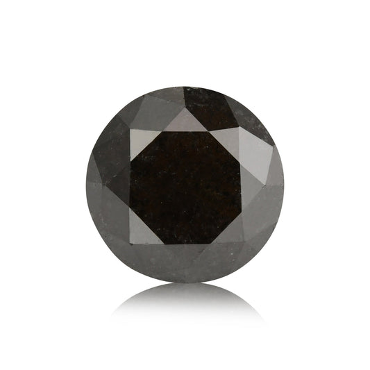 1,31 Karat Natürlicher Schwarzer Runder Diamant GIA