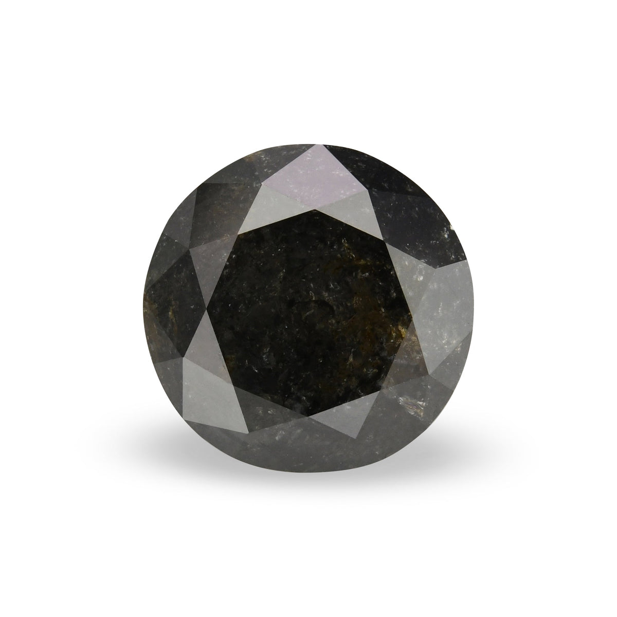 1,33 Karat Natürlicher Schwarzer Runder Diamant GIA