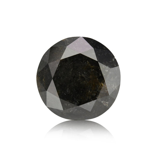 1,33 Karat Natürlicher Schwarzer Runder Diamant GIA