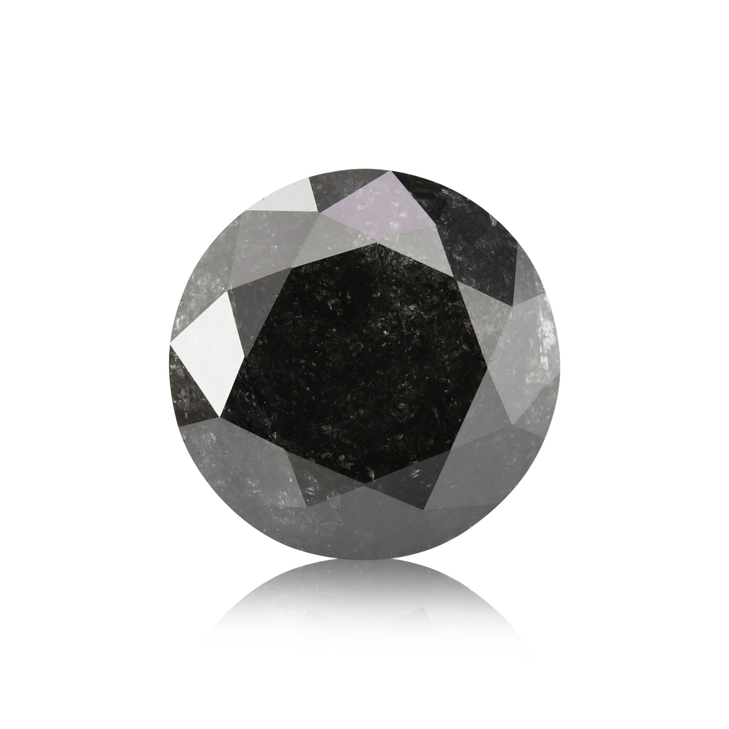 1,35 Karat natürlicher schwarzer runder Diamant (GIA)