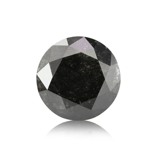 1,35 Karat natürlicher schwarzer runder Diamant (GIA)