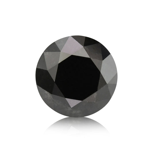 1,41 Karat Fancy Black Brillant-Diamant, GIA-zertifiziert