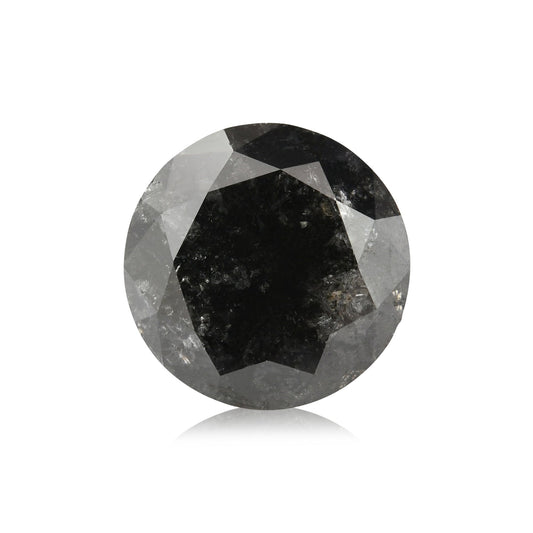 1,43 Karat natürlicher schwarzer runder Diamant (GIA)