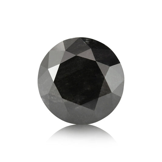 1,45 Karat natürlicher schwarzer runder Diamant (GIA)