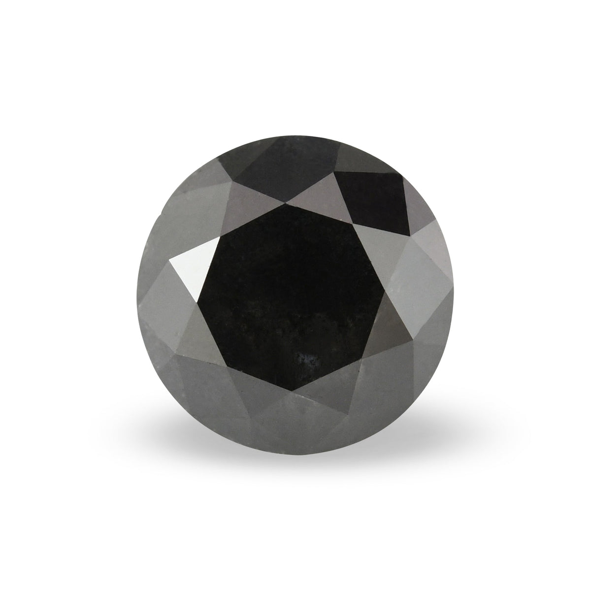 1,49 Karat Natürlicher Schwarzer Runder Diamant GIA
