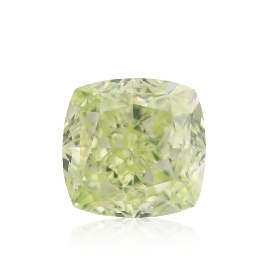 1,08 Karat Fancy Yellow Green Cushion Diamond VS1 GIA