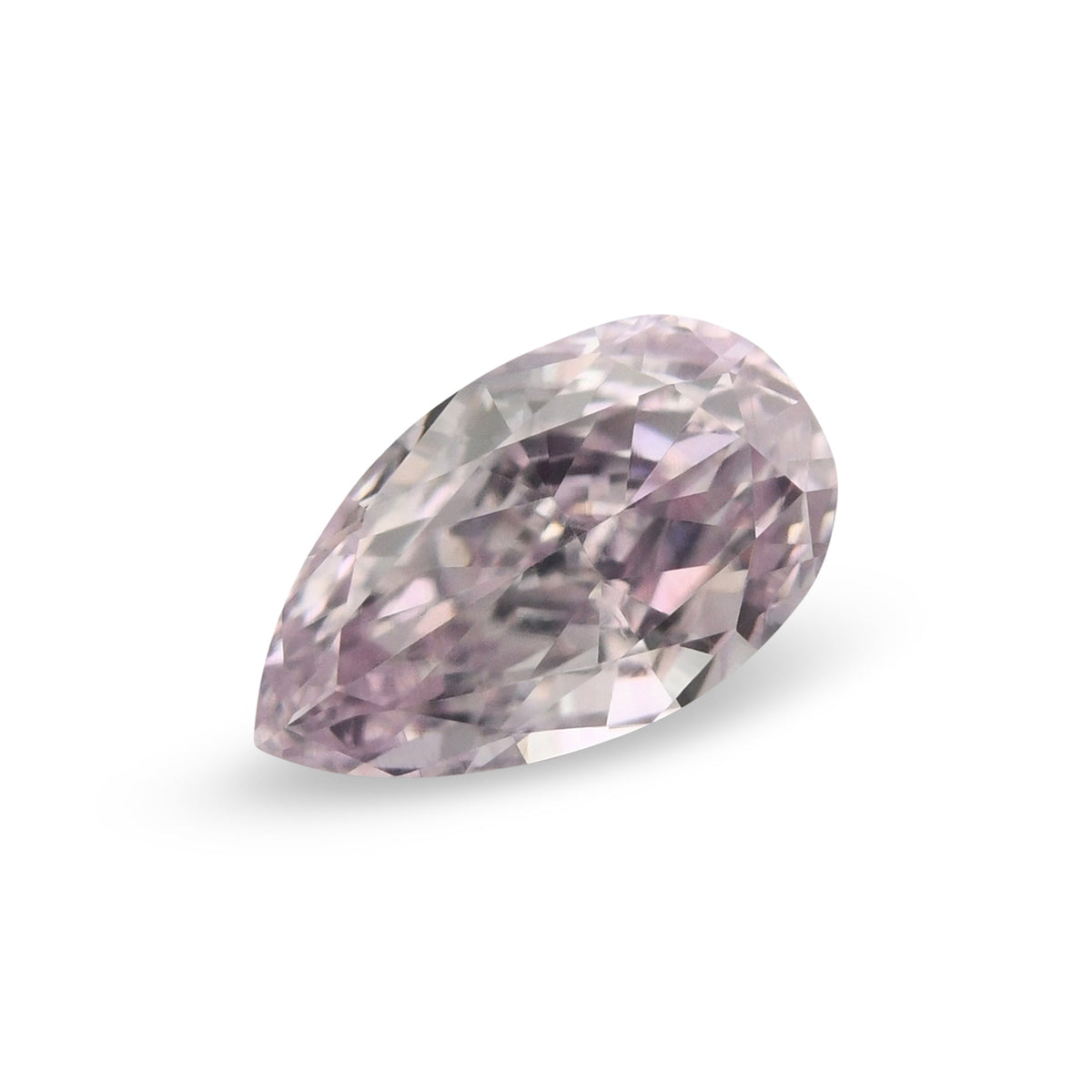 0,30 Karat Fancy Purplish Pink Birnenförmiger Diamant SI1 GIA