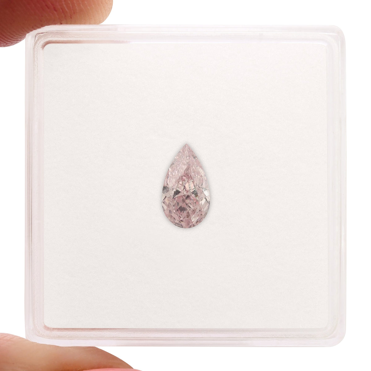 0,50 Karat Fancy Pink Birnenförmiger Diamant VS2 GIA
