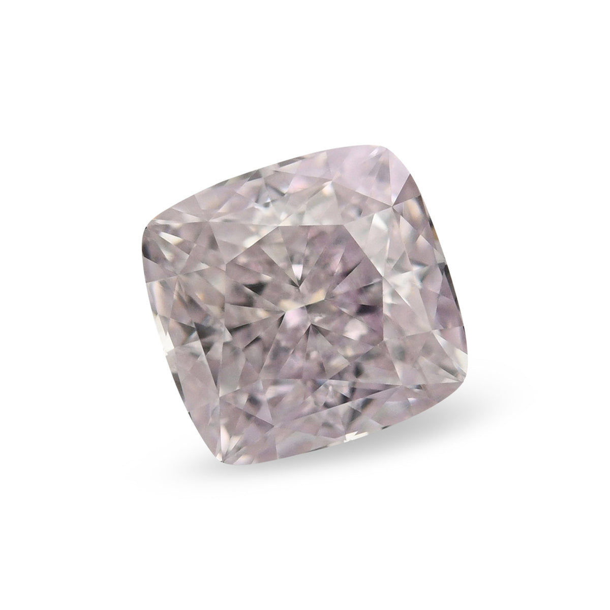 0,58 Karat Fancy Light Purplish Pink Cushion Diamond SI1 GIA