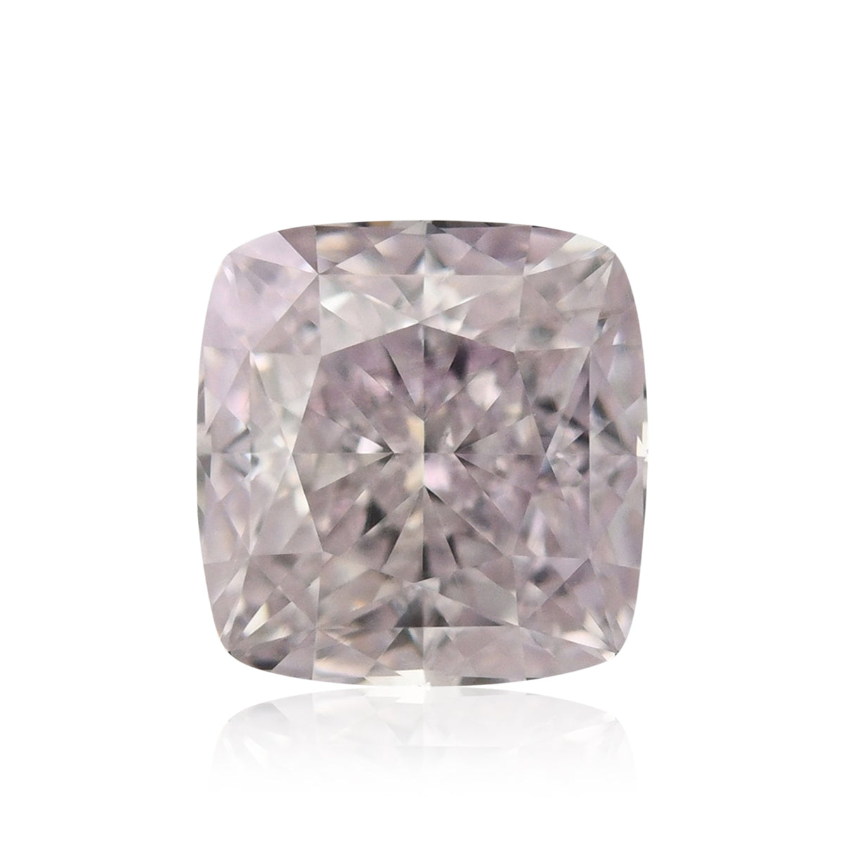 0,58 Karat Fancy Light Purplish Pink Cushion Diamond SI1 GIA